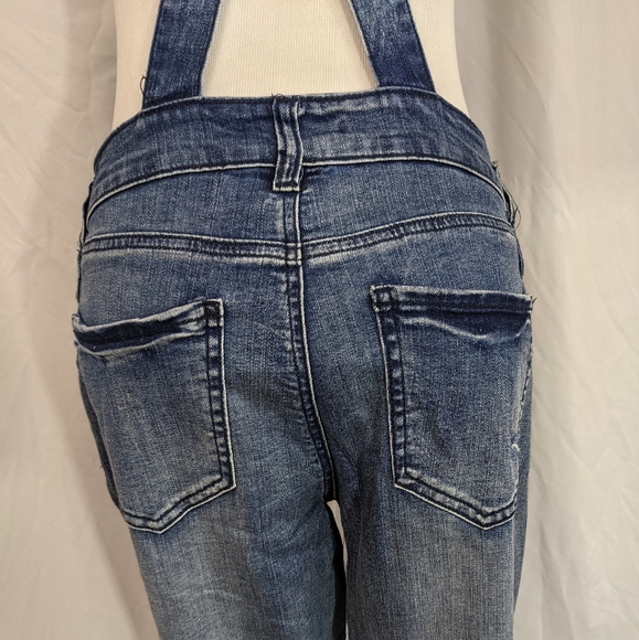 Refuge EUC bib overalls distressed 6 medium wash - Picture 5 of 16